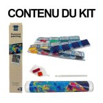 Kit de diamond painting - modle bouquet de fleurs - fleurs - pivoines - 40x30cm