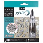 Kit  dorer - 3 feuilles miroir et mixtion 20 ml - finition argent