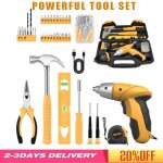 Kit doutils 112 pi�ces avec 3. 6v usb petit jeu de tournevis �lectrique sans fil rechargeable jeu de ...