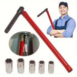 Kit doutils dinstallation de robinetterie 6 pi�ces - 8 - 12 mm - cl� � robinet - cl� pour robinet d�vier ...