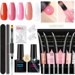 Kit doutils pour extension dongles en gel 5 couleurs outils diy pour une utilisation � domicile.