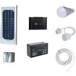 Kit clairage intrieur solaire 5w - marque - modle - caractristique 1 - caractristique 2 - caractristique ...