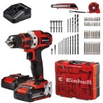 Perceuse sans fil - einhell - te - cd 18 / 40 li - 69 accessoires - 2 batteries - 25 mm per�age