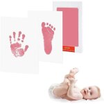 Kit empreinte b�b� - non sp�cifi� - rose - 2 tampons encreurs - 4 cartes dimpression - mixte