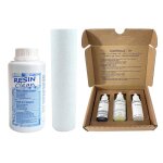 Kit entretien adoucisseur deau - test th avec nettoyant rsine et cartouche microfibre 93 / 4