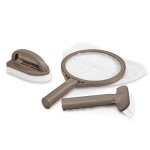Kit dentretien pour spa - intex - 28004 - avec brosse incurve et filet en maille