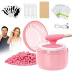 Kit �pilation visage - zvvn - 63 pi�ces - mini chauffe - cire - 50g cire - 40 applicateurs - 10 protections ...
