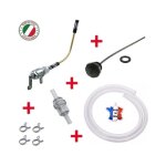 Kit essence scooter piaggio vespa : robinet + bouchon + durite + filtre + collier ciao sc px 50 fl p ...