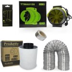 Kit extracteur 520m3 / h + filtre  charbon proactiv 150mm