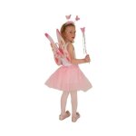 Kit fee papillon rose enfant (tutu ailes serre - tete baguette)