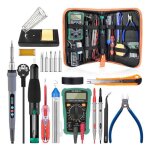 Kit de fer � souder professionnel 90 w comprenant 5 pannes de soudage plage de temp�rature r�glable de ...