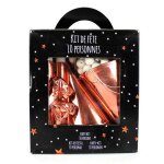 Kit de f�te 10 personnes cotillons or rose