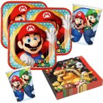 Kit de fête anniversaire (4) 36 pièces super mario pour 8 enfants + 1 set de table mario offert * Kit de fête anniversaire (4) 36 pièces super mario pour 8 enfants + 1 set de table mario offert *