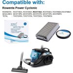 Kit filtre - rowenta - zr005901 - compatible aspirateur - filtre hepa - 2 pi�ces