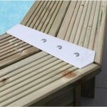 Kit de finition pour margelles de piscine hexagonale - marque - modle - aluminium - 8 pices - 135 degrs ...