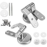 Kit de fixation pour abattant de wc - universel - charni�res en alliage de zinc - installation facile ...