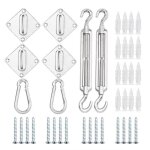 Kit de fixation pour voile dombrage detex® fixation auvent store protection Kit de fixation pour voile dombrage detex® fixation auvent store protection