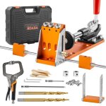 Kit de gabarit de trou de poche - vevor - xrs040 - alliage d'aluminium - réglable et portable Kit de gabarit de trou de poche - vevor - xrs040 - alliage d'aluminium - réglable et portable