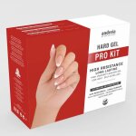 Kit de gel dur pour ongles - estampille - gel transparent rigide - french builder white - couche de finition ...