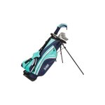 Kit de golf enfant - boston - junior premium 1 / 2 srie - bleu clair - shaft graphite