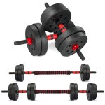 Kit halt�res musculationteeno15 kgcomprend des kettlebellsdes halt�resdes barres et des supports pour ...