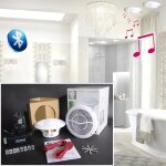 Kit haut - parleurs de plafond bluetooth - marque - 2x15w - blanc Kit haut - parleurs de plafond bluetooth - marque - 2x15w - blanc