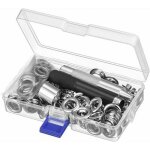 Kit ?illets - xvx - 100 pi�ces 12 mm en m�tal - pour r�paration b�che tente et couture toile
