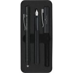Kit dinstruments dcriture - faber - castell - grip 2011 - noir - stylo plume et stylo  bille - pour ...
