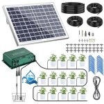Kit dirrigation goutte  goutte automatique solaire kenlumo - 30m de tuyau - 37 modes de synchronisation ...