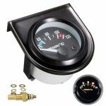 Kit de jauge de temp�rature de leau noir led universel manom�tre de temp�rature de leau de voiture cadrans ...