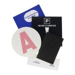 Kit jeune conducteur ? color pop ? noir ? porte - papiers disque autocollant ?a? constat porte - ticket ...