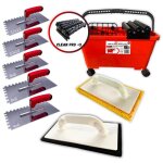 Kit joint carrelage complet ? clean pro + 24l 2 taloches 5 peignes � colle shaffer p.