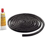 Kit joint rond corde  12 mm et colle pour tanchit des portes de foyers inserts poles et fours