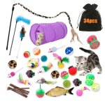 Kit jouet chats animaux domestiques toys pour chaton minoujouet de boule de chat tunnel jeu 34 pices ...