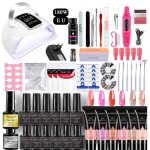 Kit lampe uv ongles gel 180w avec colle - atelix - dextension et du vernis � ongles lampe uv s�che ongles ...
