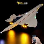 Kit led ? installation facile pour lego� concorde 10318 ? t�l�commande incluse