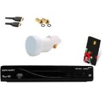 Kit lnb single + r�cepteur satellite servimat vega tntsat