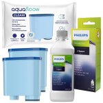 Kit pour machine � caf� saeco philips�: produit d�tartrant philips ca6700 250 ml + 2 filtres aquafloow ...