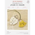 Kit macram� pendentifs - french kits - plume & n?uds - blanc - a partir de 10 ans - mixte