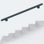 Kit main courante rambarde support mural 100cm anthracite escaliers poignée - 60786 Kit main courante rambarde support mural 100cm anthracite escaliers poignée - 60786