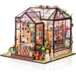 Kit de maison de poupes miniatures diy en bois - - fleurie - adulte - mixte