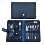 Kit manucre pedicure coupe ongle professionnel coupe cuticule acier inoxydable 15pcs trousse manucure ...