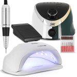 Kit manucure ponceuse sml m12 + lampe ongle led 180 watts