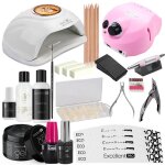 Kit manucure pro n3 avec lampe uv ongles ponceuse gels uv et accessoires