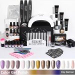 Kit de manucure professionnel pour ongles - ecelen - slstc - 01 - vernis semi - permanent - lampe led ...