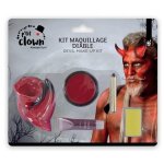 Kit maquillage diable - marque inconnue - rouge - adulte - intrieur