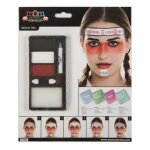 Kit de maquillage indien adulte - multicolore - palette avec 3 aquarelles - crayon - �ponge - profileuse ...