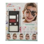 Kit de maquillage - pirate - fille - palette 3 aquarelles - crayon - Éponge Kit de maquillage - pirate - fille - palette 3 aquarelles - crayon - Éponge