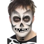 Kit de maquillage de squelette halloween - marque - modle - blanc et noir - adulte - intrieur