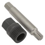 Kit de mèches de douille de poulie dalternateur alternateur poulie clé kit 33 dents spline socket foret ... Kit de mèches de douille de poulie dalternateur alternateur poulie clé kit 33 dents spline socket foret ...